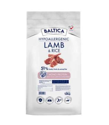 BALTICA Nutraceutic Hypoallergenic L/XL Lamb with rice - dry dog food - 12kg