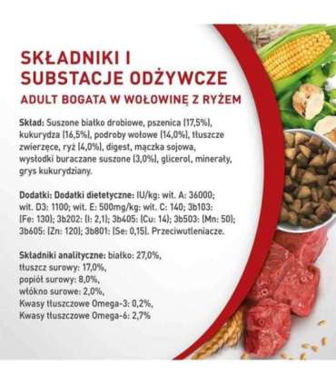 PURINA One Mini Adult Beef, Rice - Dry Dog Food - 800 g