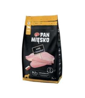 PAN MIĘSKO Turkey with pheasant S - dry dog food - 3kg