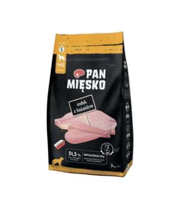 PAN MIĘSKO Turkey with pheasant S - dry dog food - 3kg