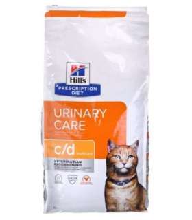 HILL'S PRESCRIPTION DIET Feline c/d Urinary Care Multicare Dry cat food Chicken 8 kg