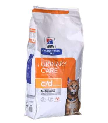 HILL'S PRESCRIPTION DIET Feline c/d Urinary Care Multicare Dry cat food Chicken 8 kg