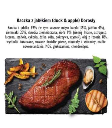 PAKA ZWIERZAKA Duck with apple M - dry dog food - 9kg