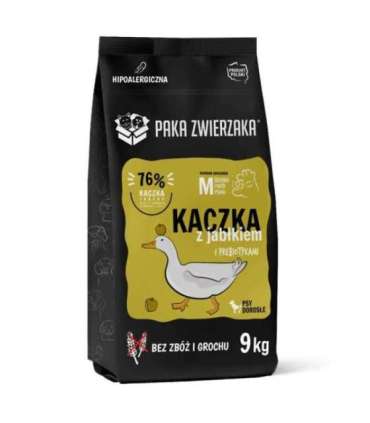 PAKA ZWIERZAKA Duck with apple M - dry dog food - 9kg