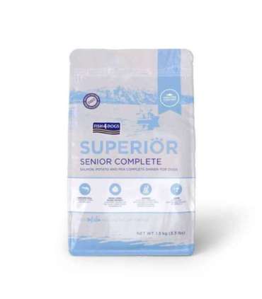FISH4DOGS Superior Senior S Salmon - dry dog food - 1,5kg