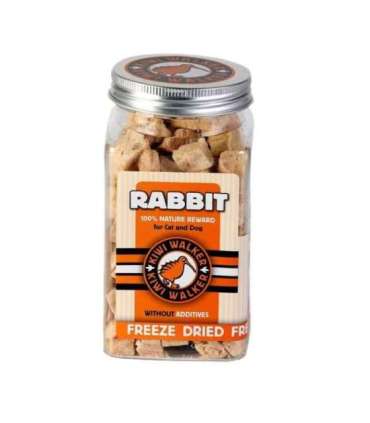 KIWI WALKER Freeze-dried treats Rabbit - treat for dog and cat - 75g