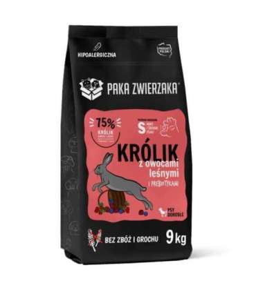 PAKA ZWIERZAKA Rabbit with forest fruits S - dry dog food - 9kg