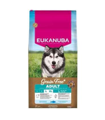 EUKANUBA Grain Free Adult Large Ocean Fish - dry dog food - 12kg
