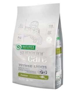 NATURE'S PROTECTION Superior Care White Dogs Grain Free Junior Small Białoryba - dry food for puppies - 1.5 kg