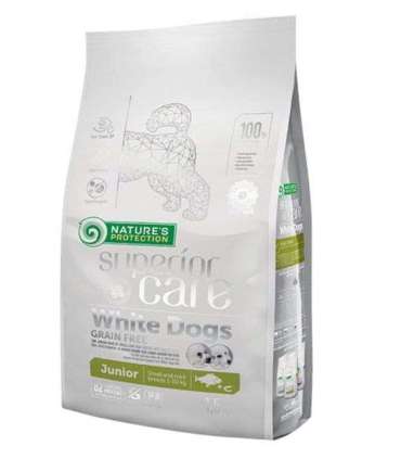NATURE'S PROTECTION Superior Care White Dogs Grain Free Junior Small Białoryba - dry food for puppies - 1.5 kg