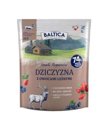 BALTICA SMAKI REGIONÓW Dziczyzna z owocami leśnymi XS / S  1kg