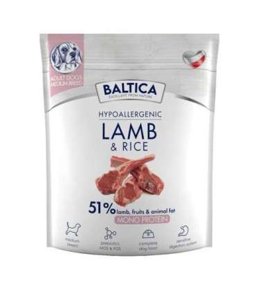 BALTICA Nutraceutic Hypoallergenic M Lamb with rice - dry dog food - 1kg