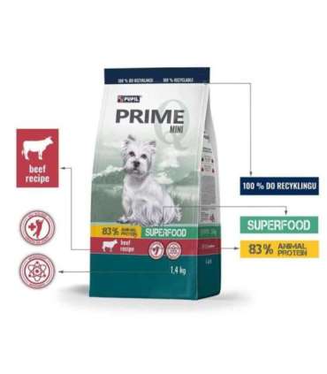 PUPIL Prime Mini bogata w wołowinę wątróbką 1,4 kg