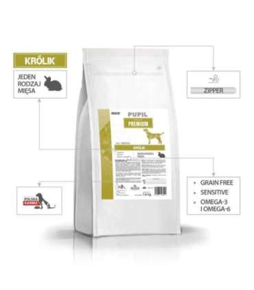 PUPIL Premium mono bogata w królika Breads 1,6 kg