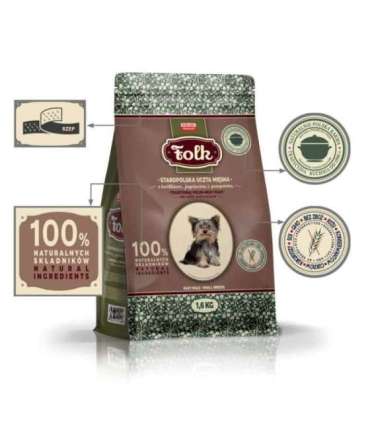 FOLK Small breeds Traditional polish meat feast with rabbit, lamb and quail - dry dog food - 1,6kg