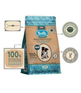 FOLK Junior Small breeds Gentle meal for puppy with rabbit, veal and carrot - dry dog food - 1,6kg