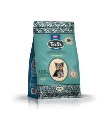 FOLK Small breeds Traditional masurian venison stew with beets and cranberries - dry dog food - 1,6kg