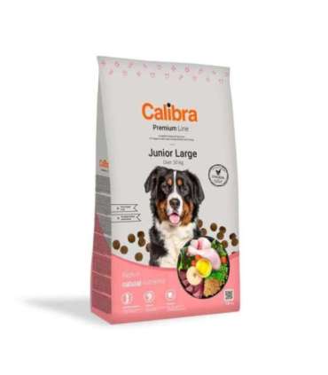 CALIBRA Premium Line Junior Large Chicken - dry dog food - 12kg