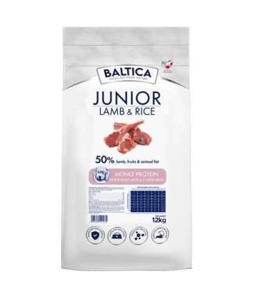 BALTICA NUTRACEUTIC Hypoallergenic Junior Lamb & Rice L / XL  12kg