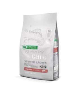 NATURE'S PROTECTION Superior Care White Dogs Grain Free Starter Salmon - dry food for white-coated puppies - 1.5 kg
