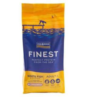 FISH4DOGS Finest Ocean White fish S - dry dog food - 6kg