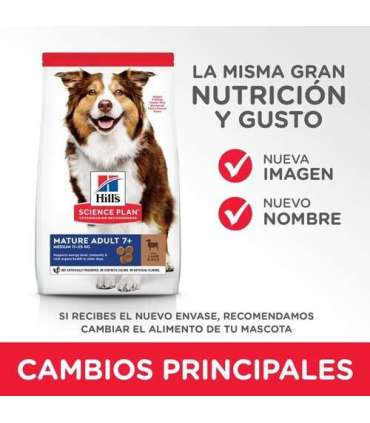 HILL'S Science Plan Mature Adult Medium Lamb and rice - dry dog food - 2.5 kg