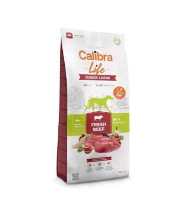 CALIBRA Life Junior Large breed Fresh Beef - dry dog food - 12kg