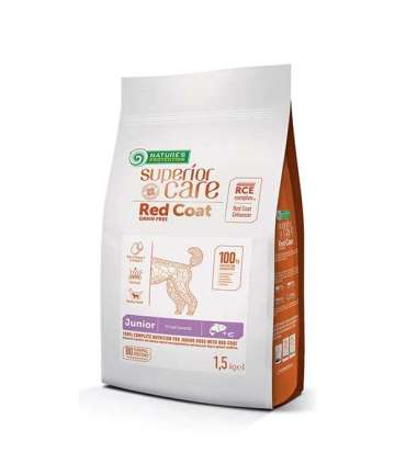 NATURE'S PROTECTION Superior Care Red Coat Grain Free Junior Small Salmon with Krill - dry food for puppies - 1.5 kg