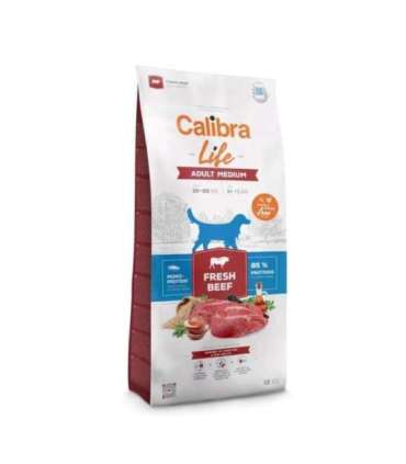 CALIBRA Dog Life Adult Medium Fresh Beef - dry dog food - 12kg