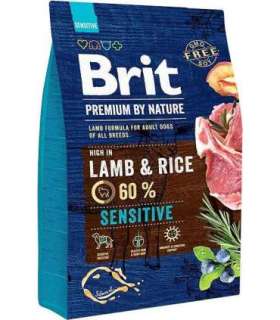 BRIT Premium by Nature Sensitive Lamb with rice - dry dog food - 3 kg