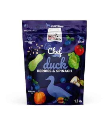 SYTA MICHA Chef Duck, berries and spinach - dry dog food - 1,5kg