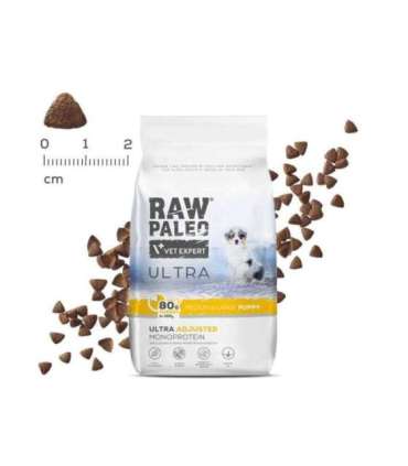 VET EXPERT RAW PALEO Ultra Medium&Large Puppy Turkey - dry food for puppies - 10 kg