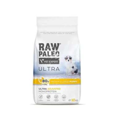 VET EXPERT RAW PALEO Ultra Medium&Large Puppy Turkey - dry food for puppies - 10 kg