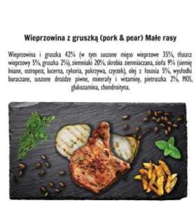 PAKA ZWIERZAKA Pork with pear S - dry dog food - 1,5kg