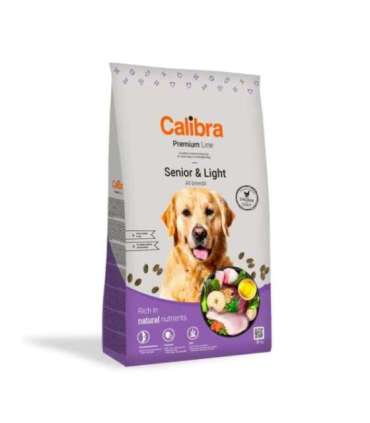 CALIBRA Dog Premium Line Senior&Light Chicken - dry dog food - 3kg