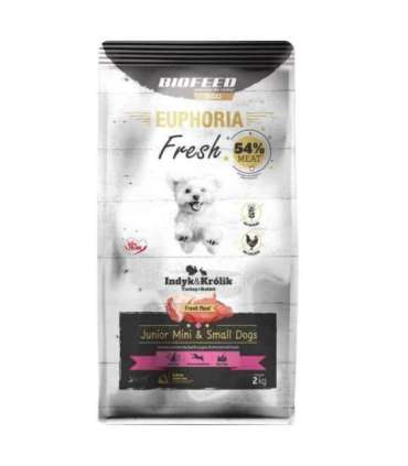 BIOFEED Euphoria Fresh  Junior Mini & Small Turkey with rabbit - dry dog food - 2kg