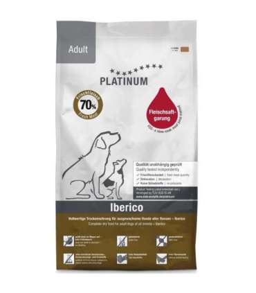 PLATINUM Adult Iberico - semi-moist dog food - 5kg
