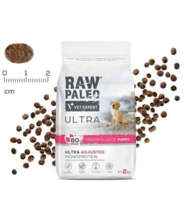 RAW PALEO Ultra Pork Medium & Large Puppy - dry dog food - 2kg