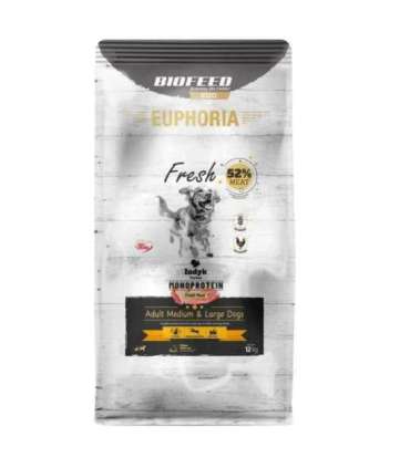 BIOFEED Euphoria Fresh Adult Medium & Large Monoprotein Turkey - dry dog food - 12kg