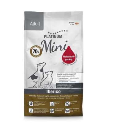 PLATINUM Adult Iberico Mini - semi-moist dog food - 900g