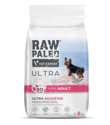 RAW PALEO Ultra Pork Mini Adult - dry dog food - 2kg