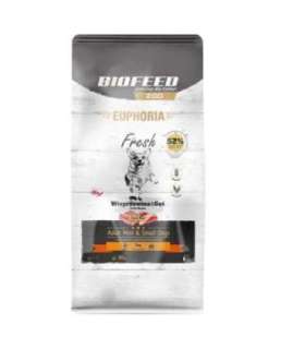 BIOFEED Euphoria Fresh Adult Mini & Small Pork with goose - dry dog food - 8kg