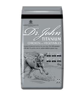 DR JOHN Titanium Chicken - dry dog food - 15kg