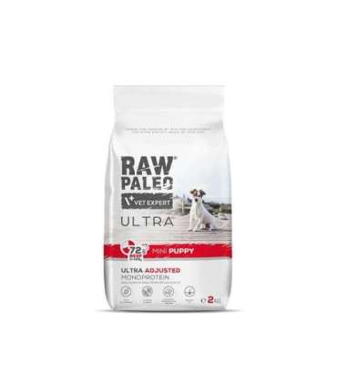 RAW PALEO Ultra Mini Puppy Beef - dry food for puppies of small breeds - 2 kg