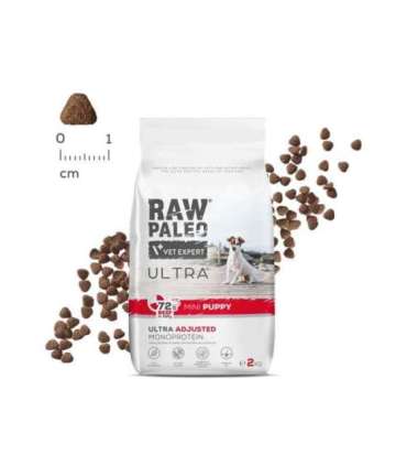 RAW PALEO Ultra Mini Puppy Beef - dry food for puppies of small breeds - 2 kg