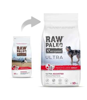 RAW PALEO Ultra Medium&Large Adult Beef - dry dog ​​food - 10 kg