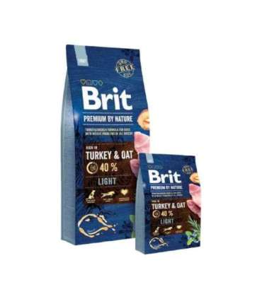 Brit Premium by Nature Light - dry dog food - Apple, Chicken, Corn, Turkey 15 kg