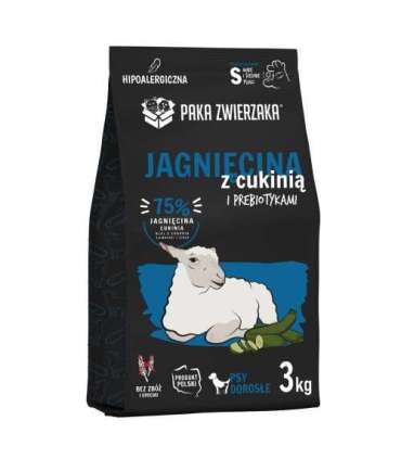 PAKA ZWIERZAKA Lamb with zucchini S - dry dog food - 3kg