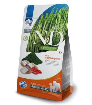 FARMINA N&D Spirulina Herring Adult Med/Maxi - dry dog food - 7 kg