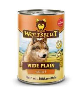WOLFSBLUT Wide Plain Horse meat with sweet potatoes - wet dog food - 395g